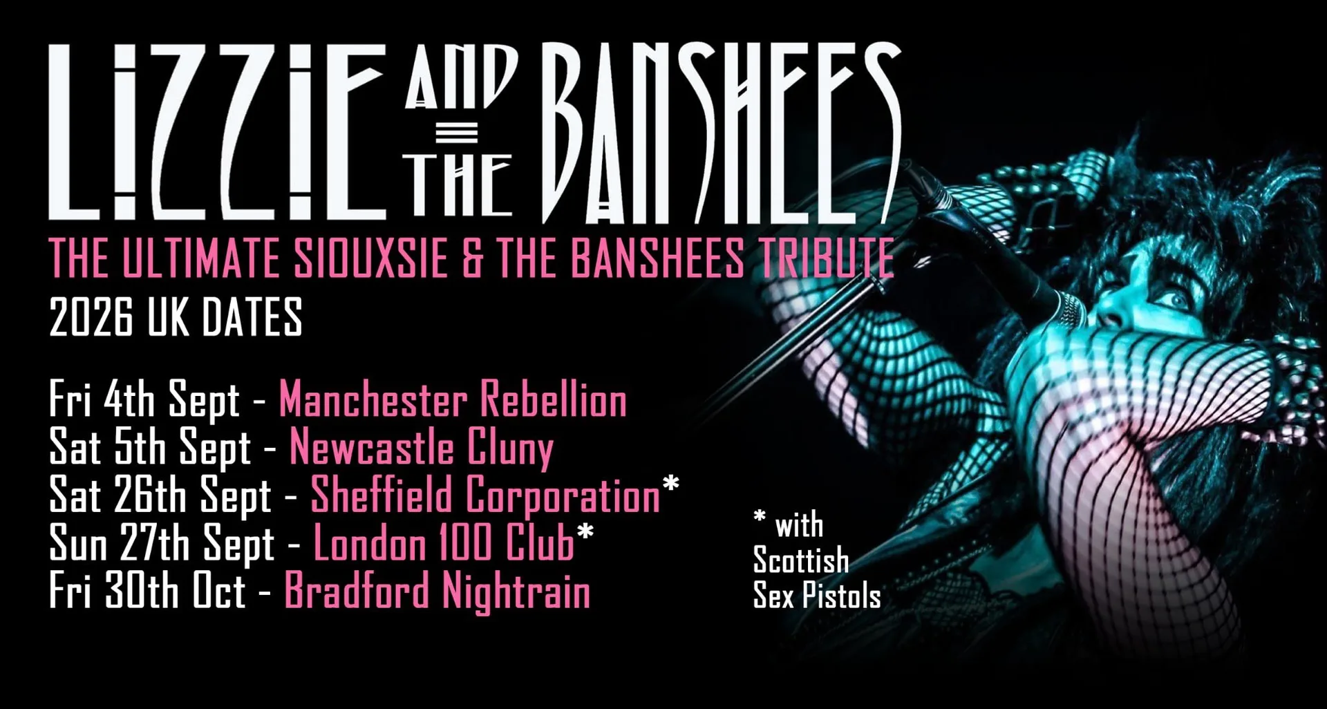 LIZZIE & THE BANSHEES (Siousxie and the Banshees tribute) at Nightrain