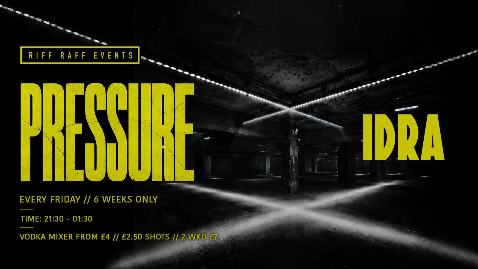 PRESSURE @ IDRA ⚙️ 6 WEEKS ONLY! ⚠️ at IDRA