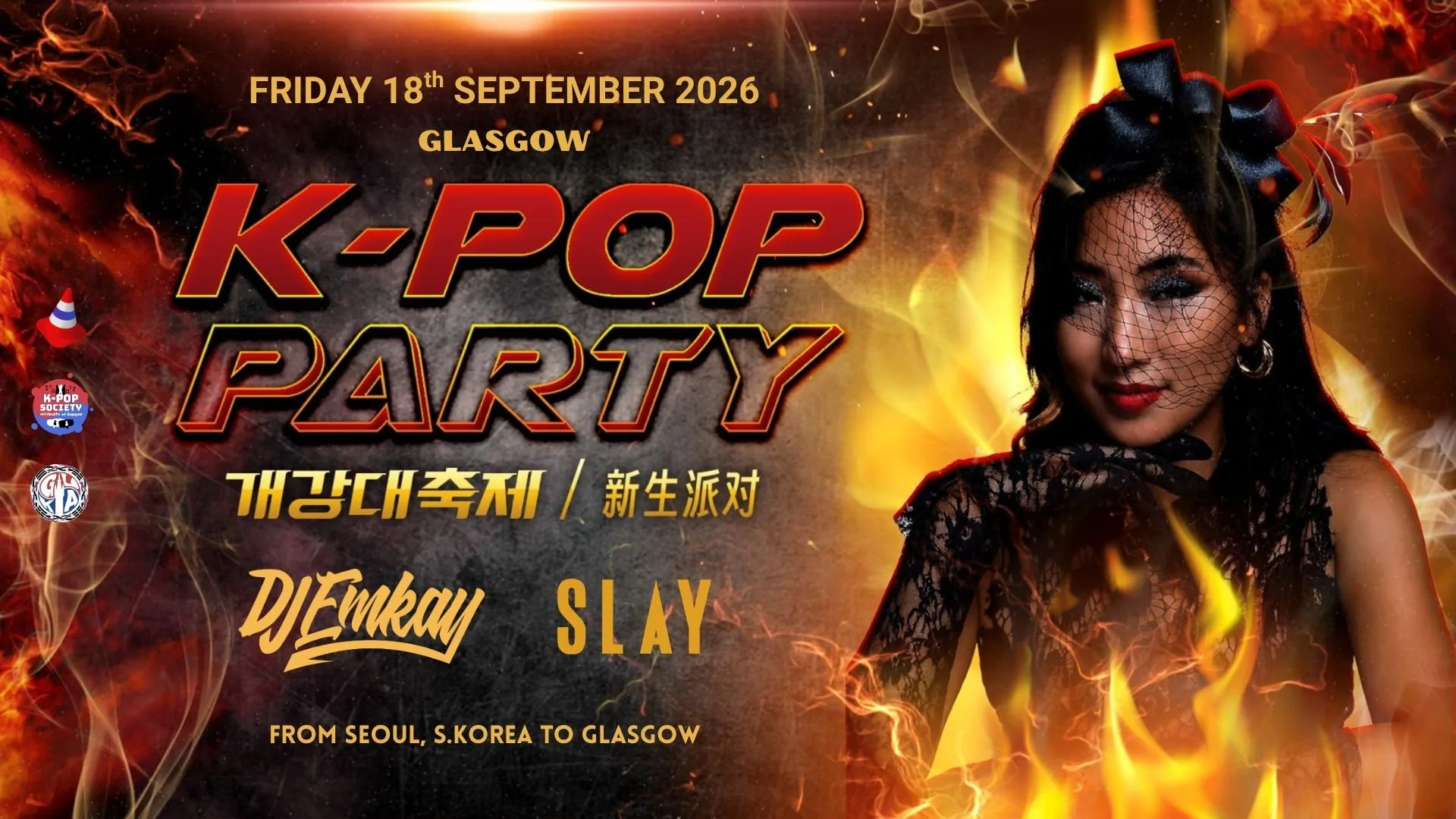 Glasgow K-Pop Party - Fire Tour with DJ EMKAY | Friday 18th September at Slay Glasgow