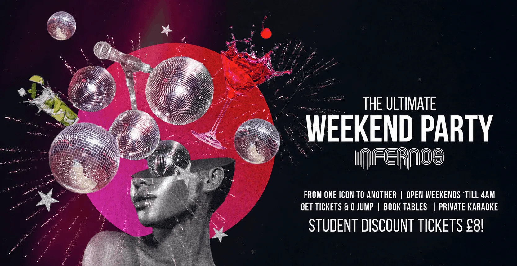 Big Friday Pop Party at Infernos | Student Discount Tickets - Disco, Pop, Cheese & Classics