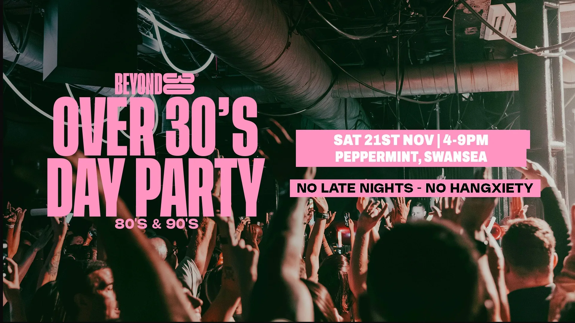 80s & 90s Over 30s Daytime Clubbing - SWANSEA at Peppermint Bar & Kitchen