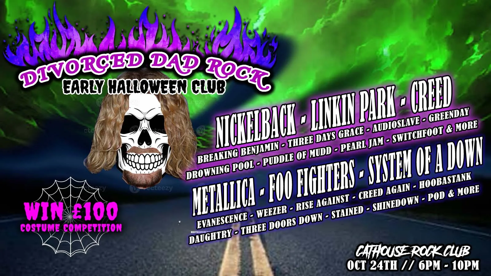 Divorced Dad Rock: Early Halloween Club (Glasgow) at Cathouse Rock Club