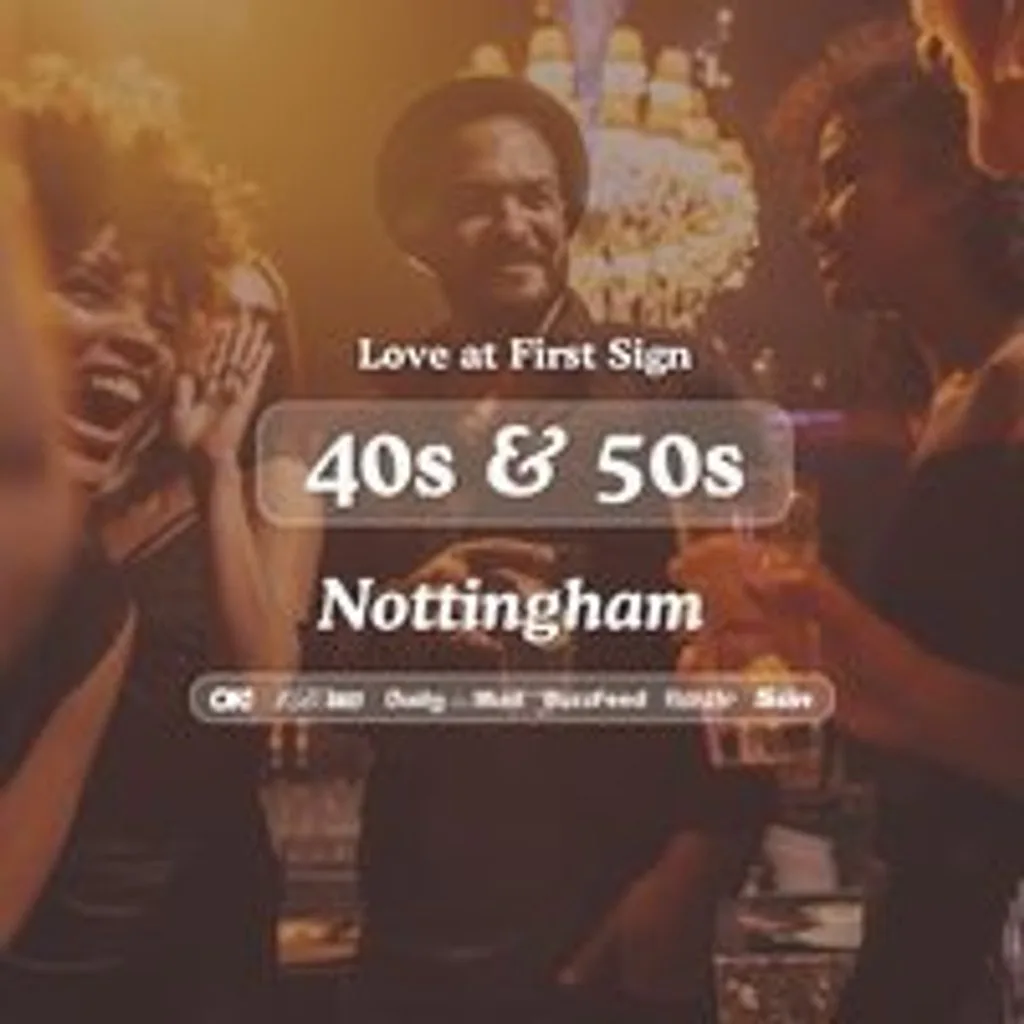 40s&50s Singles Night @ Be At One Nottingham| Love at First Sign