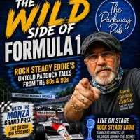 The Wild Side of Formula 1 - Rocky Steady's untold paddock tales at The Parkway Sports Bar, Lounge And Function Suite