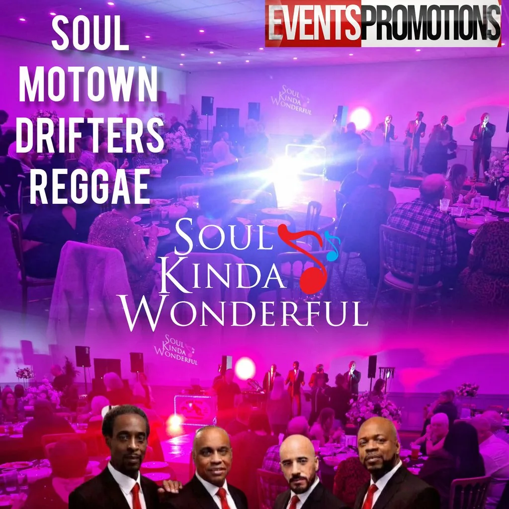Soul, Motown, Drifters ,Reggae..Night at No.4 Banqueting Suit