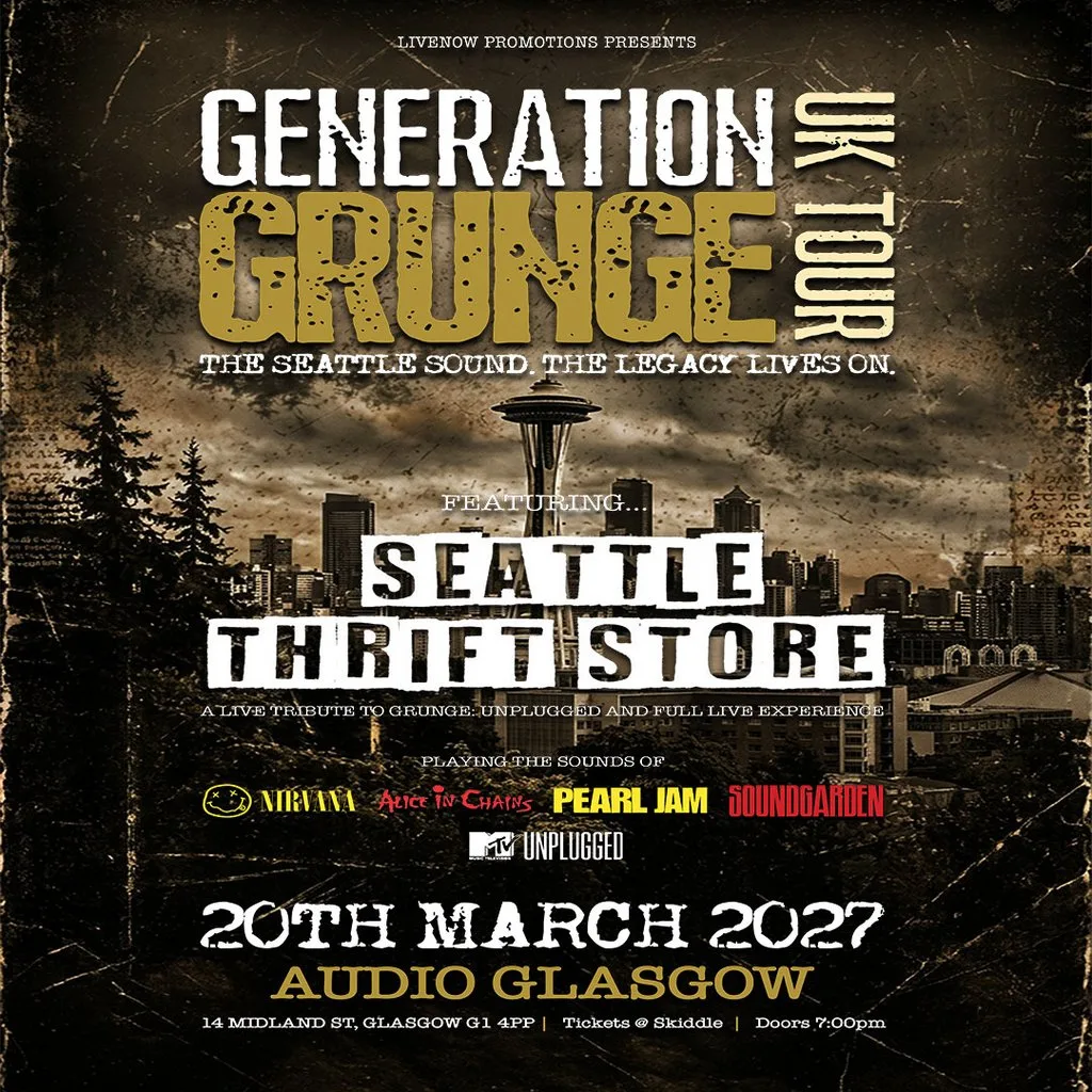 Generation Grunge UK tour - Seattle Thrift Store - Audio Glasgow