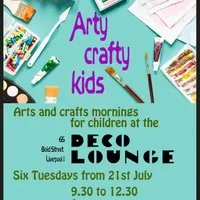 Arty Crafty Kids - Summer Holiday Workshops at Deco Lounge