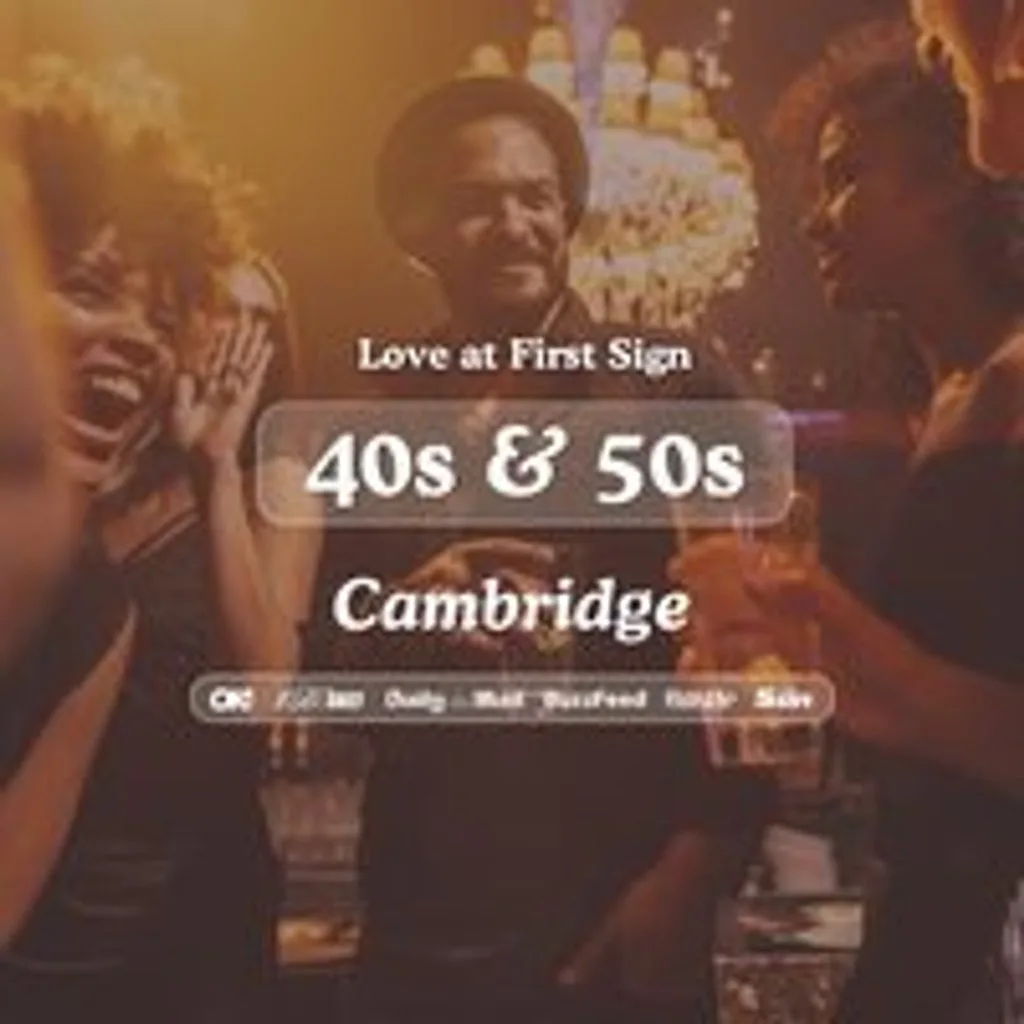 40s & 50s Singles Night at Tivoli Cambridge| Love at First Sign at The Tivoli
