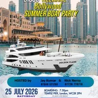 Disco Deewane Summer Bollywood Boat Party -Saturday 25thJuly2026 at Temple Pier
