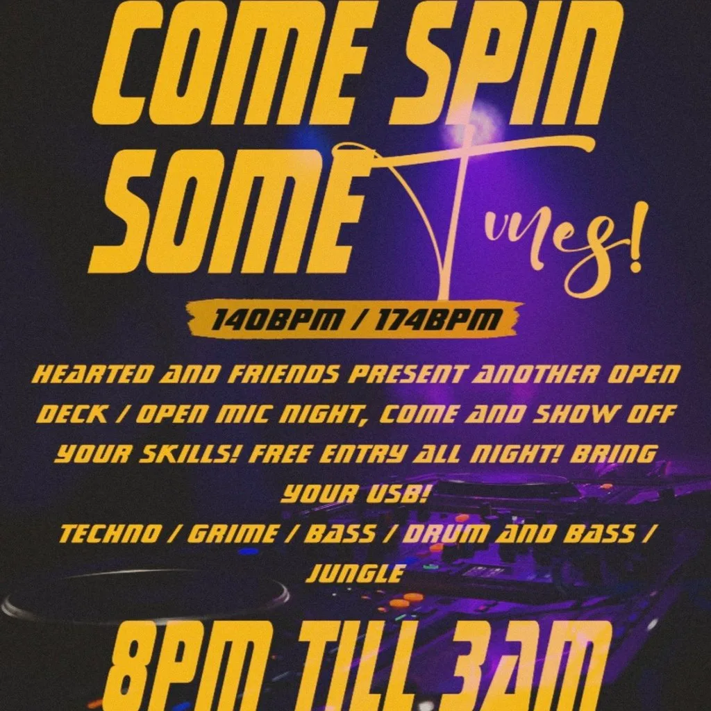 COME SPIN SOME TUNES! 140/174bpm