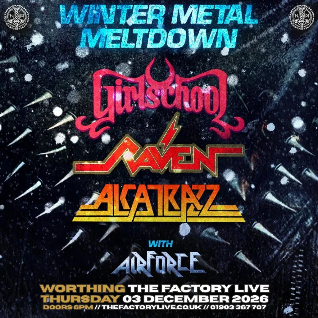 Girlschool + Raven + Alcatrazz + Airforce at The Factory Live