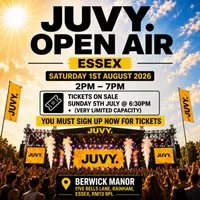 JUVY Open Air - Sat 1st August @ Berwick Manor Essex at Berwick Manor Hotel