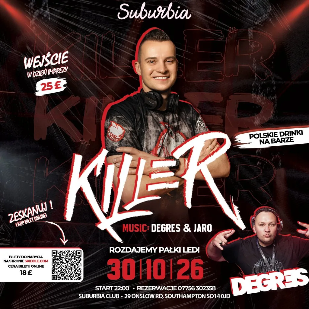 DJ KILLER Southampton at Suburbia Southampton