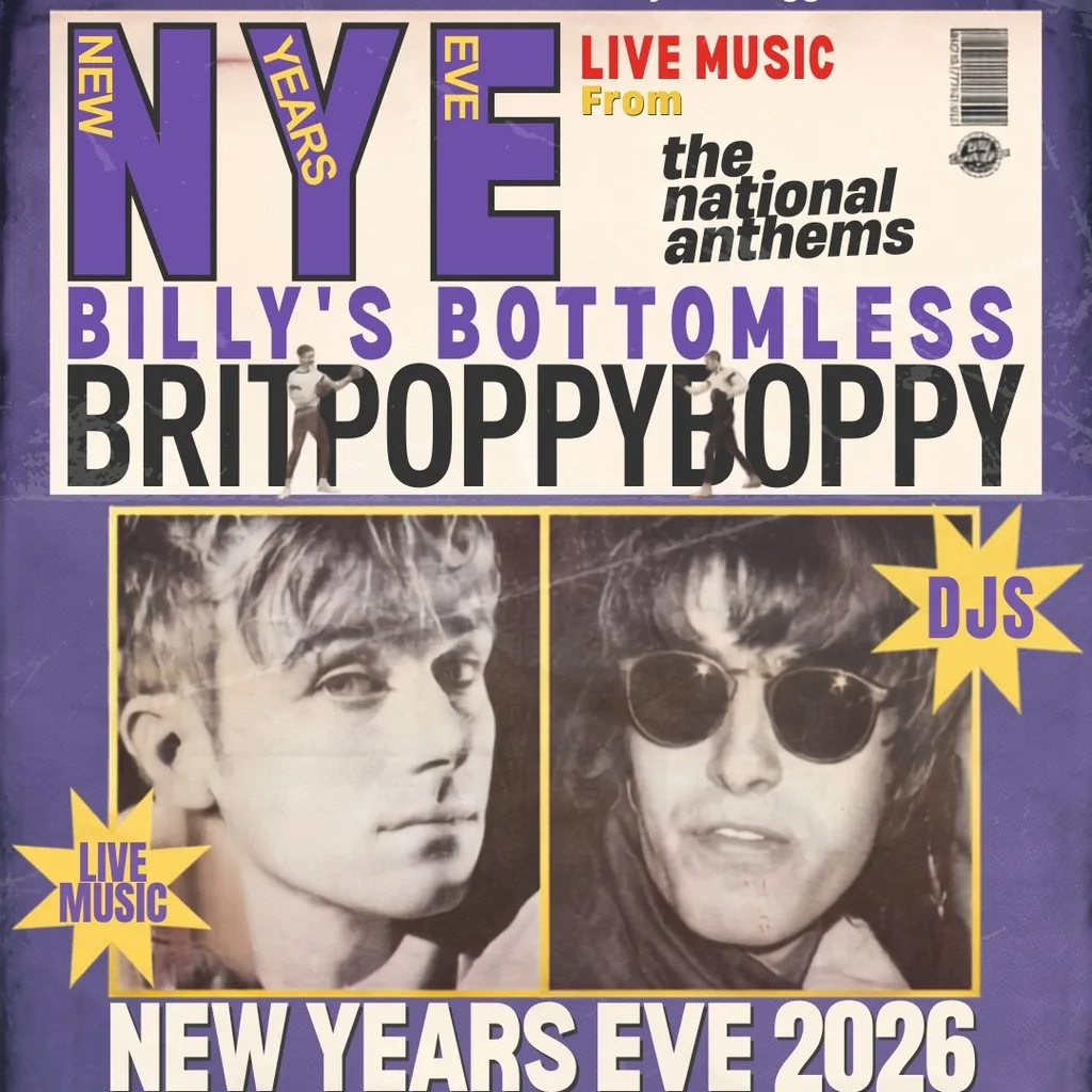 Billy's Bottomless Britpoppy Boppy - New Year's Eve 2026 at Billy Bootleggers