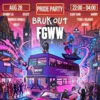 Bruk Out X Fly Girls$ Pride Warm Up Party at Off The Square
