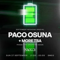 Elevate : Paco Osuna + More TBA at SWG3