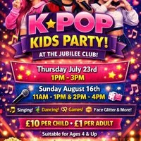 Kids K-Pop Event 11-1pm at Jubilee Club