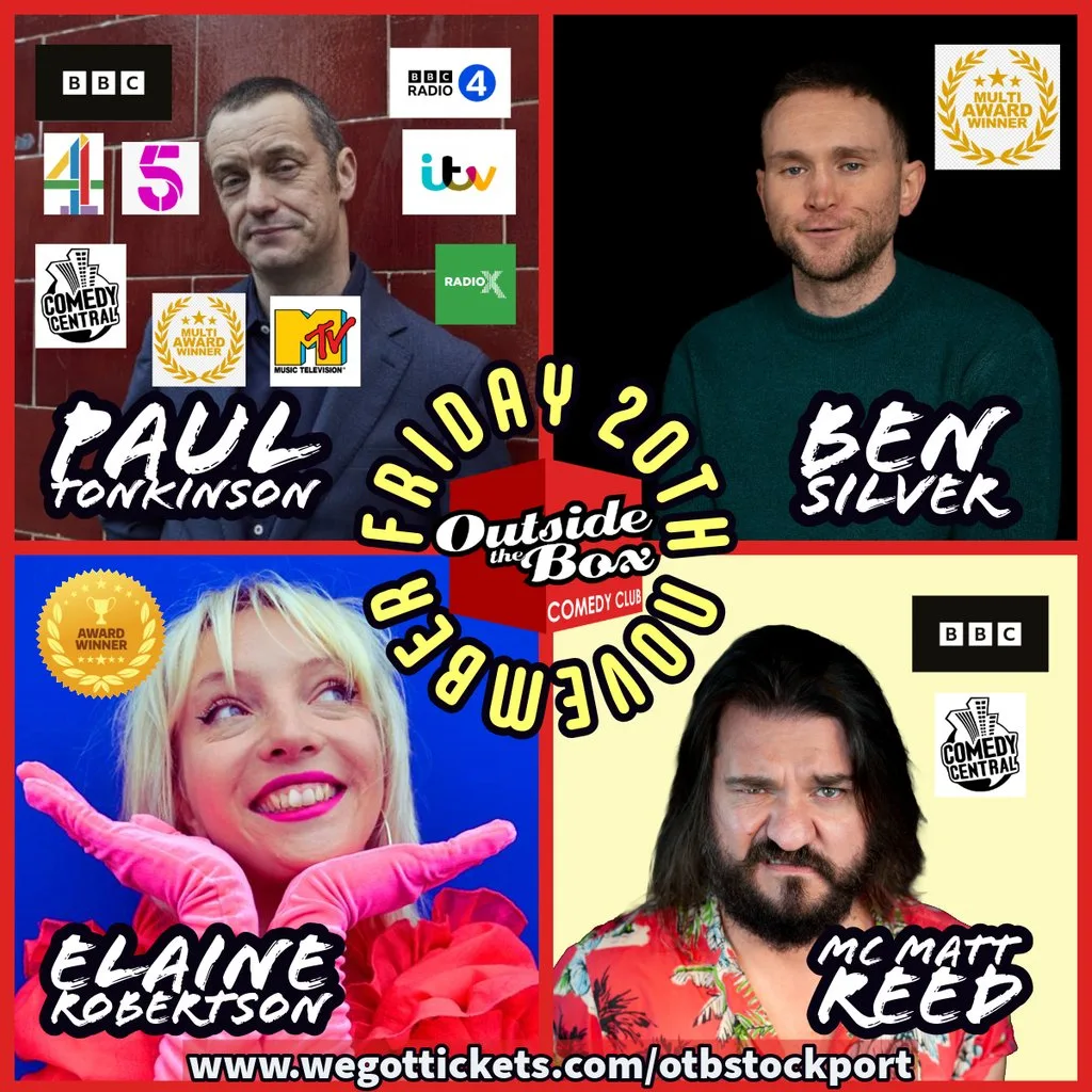 Live Comedy - Friday 20th November at Stockport Garrick Theatre