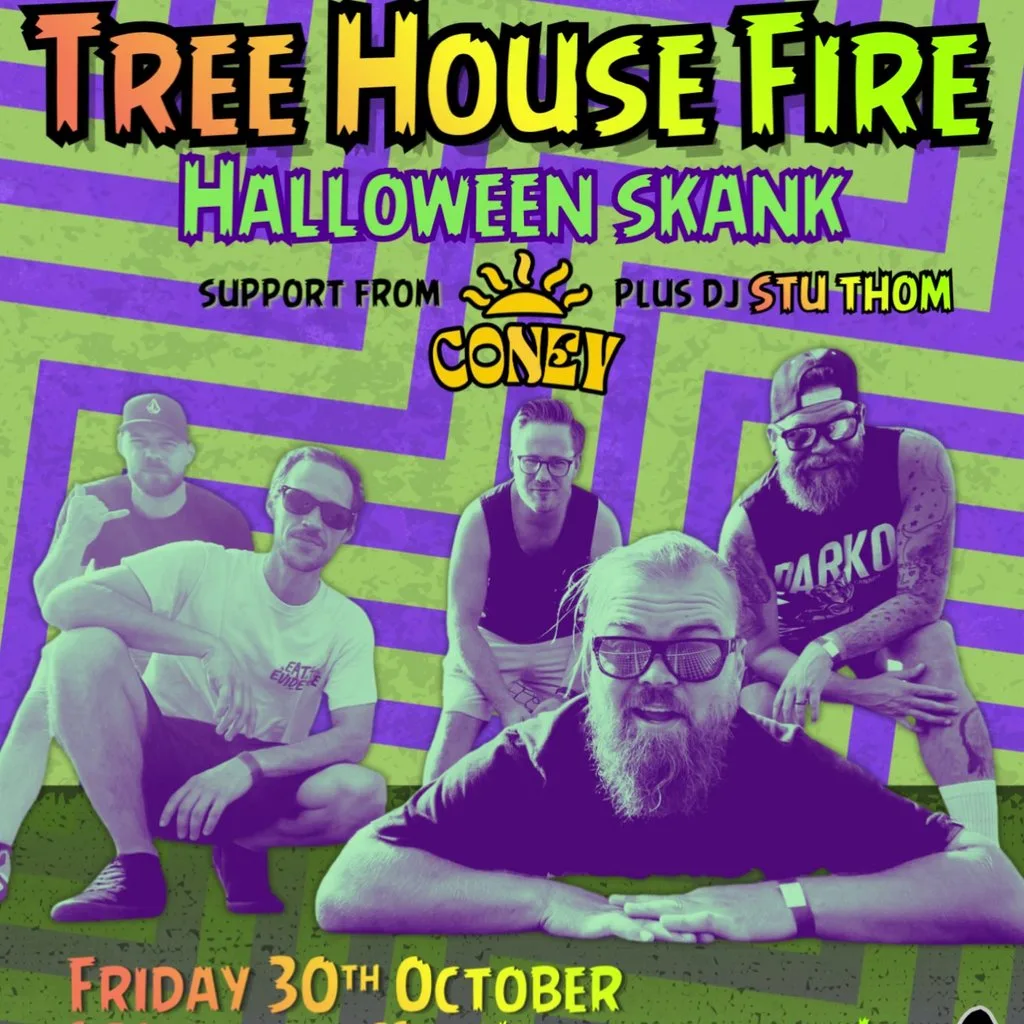 TREE HOUSE FIRE - Halloween Skank @ Black Cat, Bridgend at Black Cat Bridgend