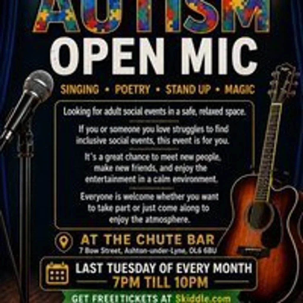 Monthly Autism Open Mic Event at Chute Bar