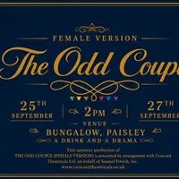 The Odd Couple (Female Version) Burn The Cork Theatre Co at The Bungalow Bar
