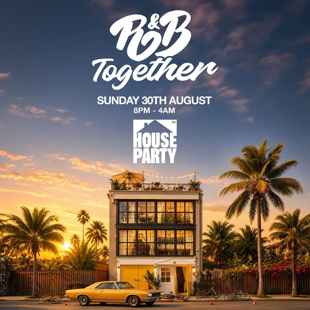 R&B Together: Bottomless Bank Holiday House Party at House Party