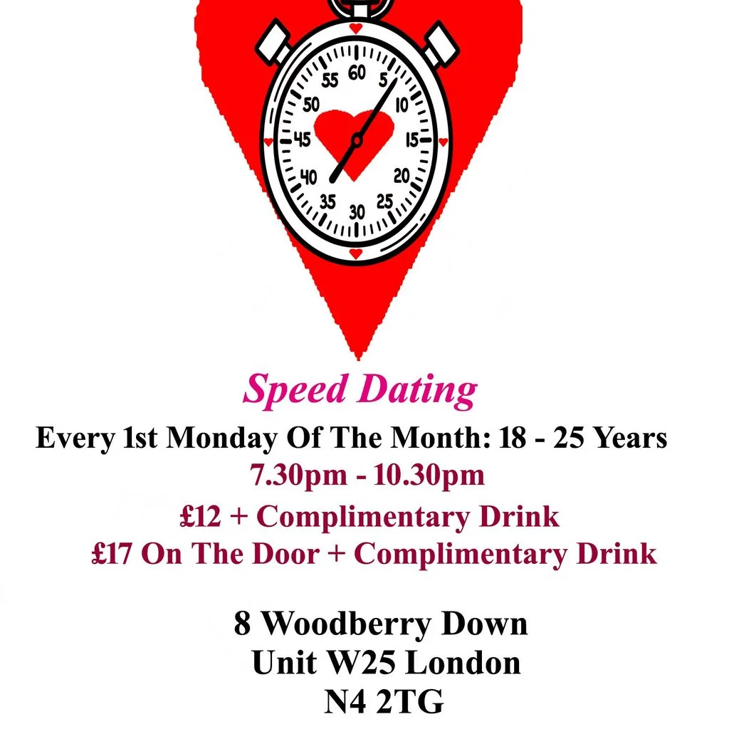 Speed Dating. 18 - 25 years. Mondays