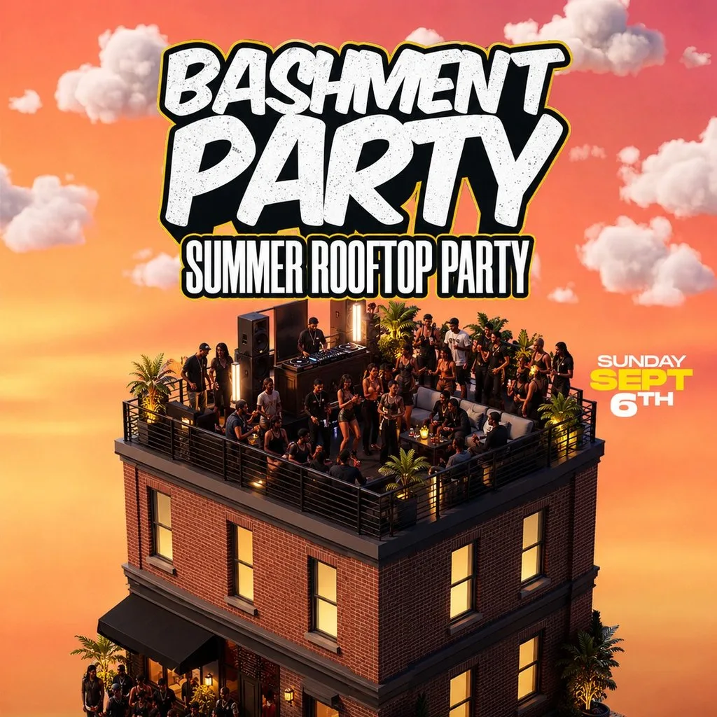 Bashment Party - FREE Summer Rooftop Party at Freight Brixton