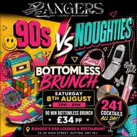 90s Vs Noughties Brunch at Ranger's Bar Lounge And Restaurant