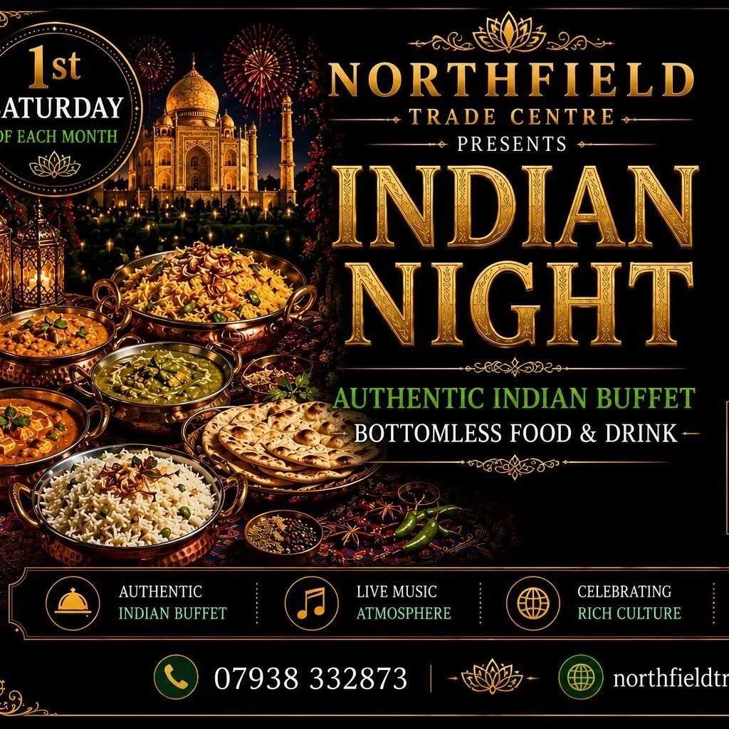 Bottomless brunch themed night-Indian night at Northfield Trade Centre