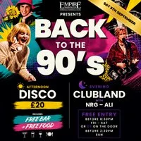 90's Bottomless brunch at Empire Warrington