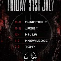 Hunt Hard Techno/Industrial Night at Vibes Glasgow