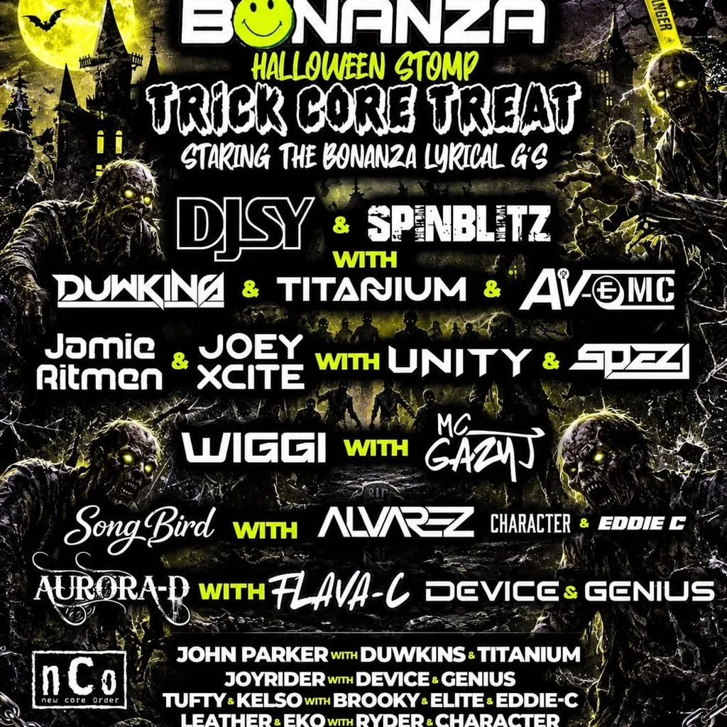 Bonanza Blackpool Halloween stomp trick core Treat at Bad Habitz