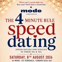 Speed Dating no swiping: The 4 minute rule at Mode at WORK PLAY MODE