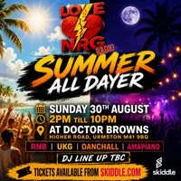 Love NRG Bank holiday Summer all dayer at Doctor Browns, Urmston, Manchester