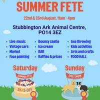 Stubbington Ark Summer Fete at RSPCA Solent Branch CIO