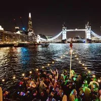 Silent disco boat party London at The Dutchmaster Tower Millenium Pier
