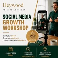 Social Media Workshop - 24th July Guildford at Soulspace