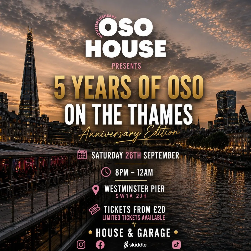 OSO House: 5 Years On The Thames at Westminster Pier