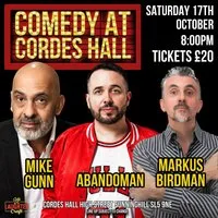 October's Comedy at Cordes Hall