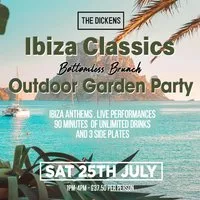 Ibiza Classics in The Garden - Bottomless Brunch at The Dickens Inn Middlesbrough