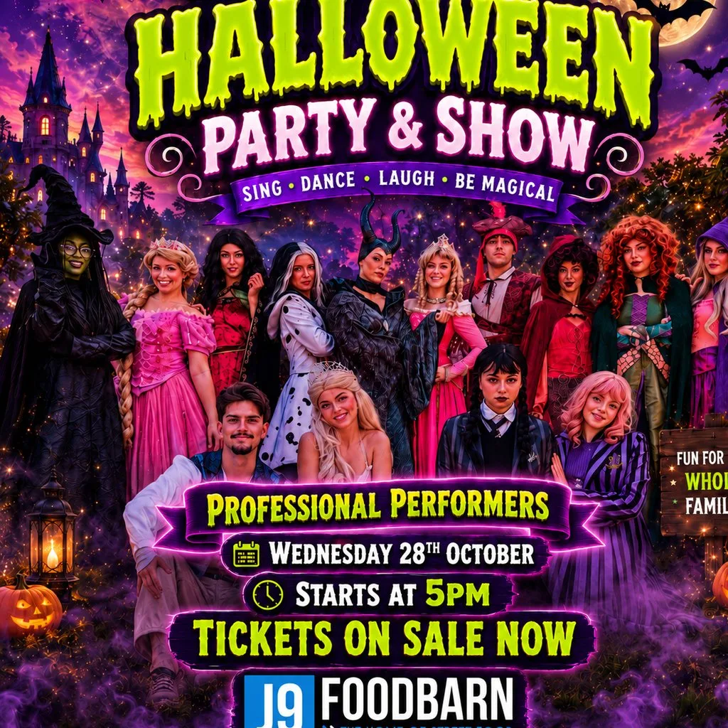 Family Halloween party and show at J9 Foodbarn