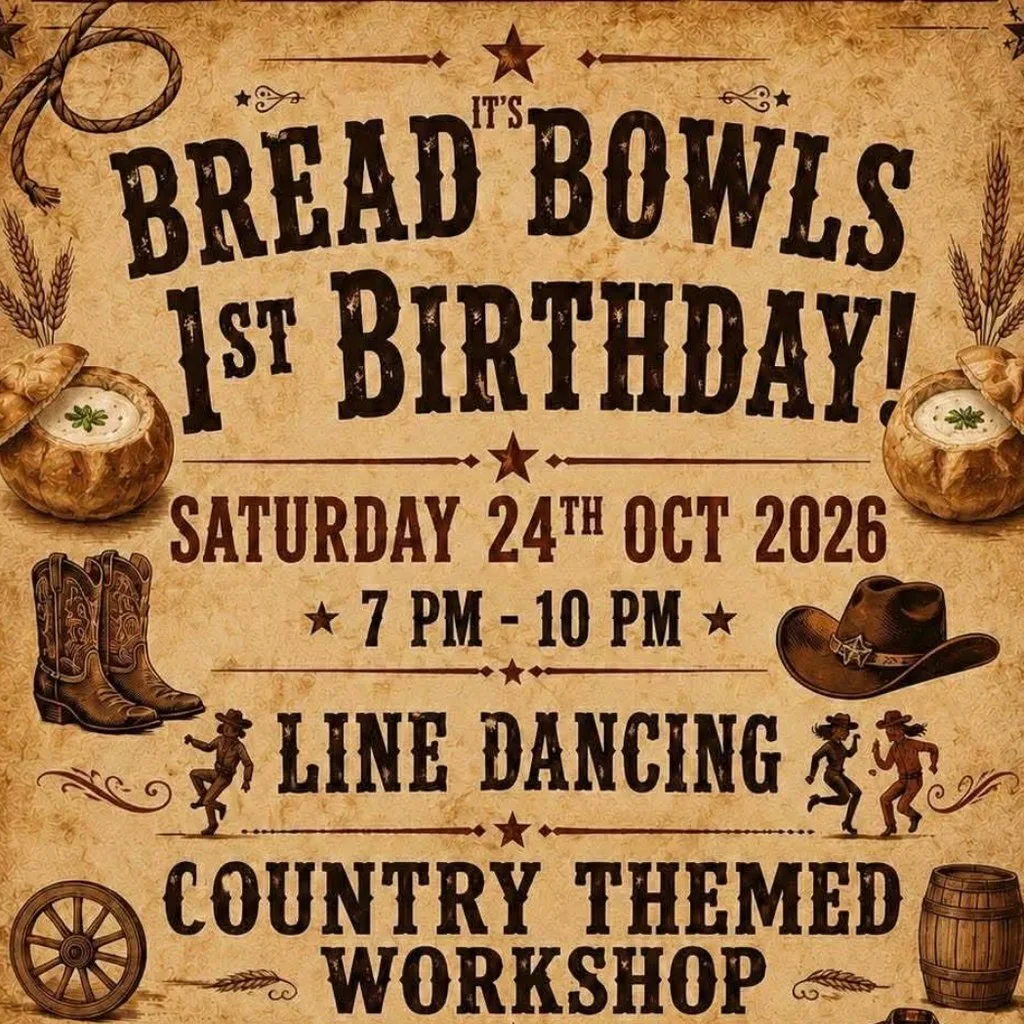 Bread Bowl Line Dancing & Craft Workshop at 25 St Nicholas St, Ipswich