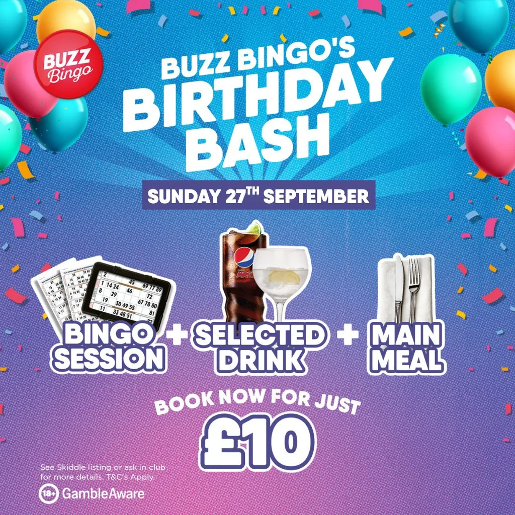 Buzz Birthday Bash 27/09 - Buzz Bingo Colchester at Buzz Bingo Colchester