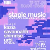 Staple Music at topp. at Renae