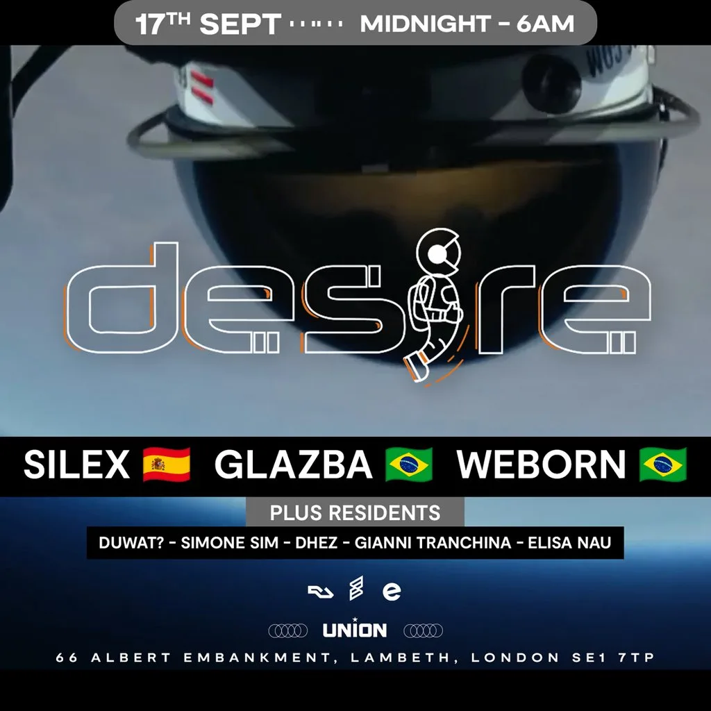 DESIRE - Weekly Thursday After Party - SILEX, GLAZBA and WEBORN at Union Club Vauxhall