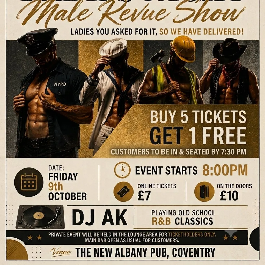 Ladies Night - Male Revue Show at The New Albany Pub