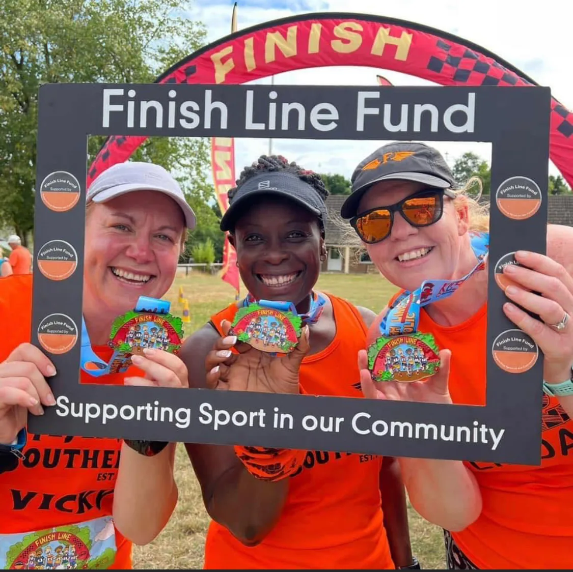 Finish Line Frolic at Belchamps Camp