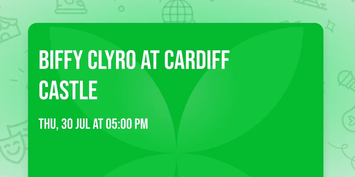 Biffy Clyro at Cardiff Castle at Cardiff Castle