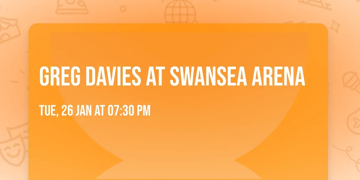 Greg Davies at Swansea Arena